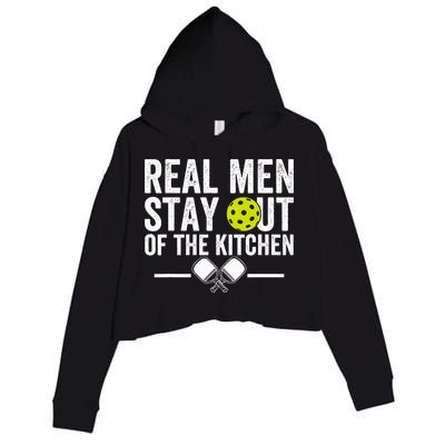 Real M.E.N Stay Out Of The Kitchen Pickleball Crop Fleece Hoodie