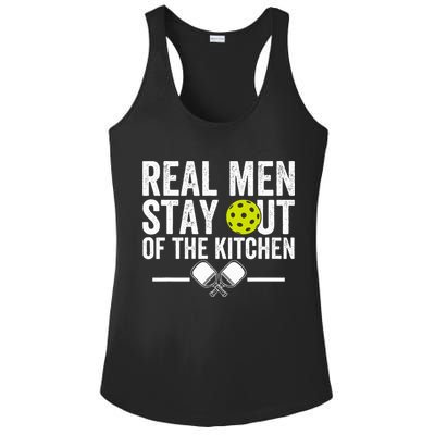 Real M.E.N Stay Out Of The Kitchen Pickleball Ladies PosiCharge Competitor Racerback Tank