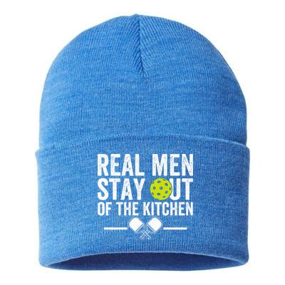 Real M.E.N Stay Out Of The Kitchen Pickleball Sustainable Knit Beanie