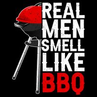Real Men Smell Like BBQ Cooling Performance Crew T-Shirt