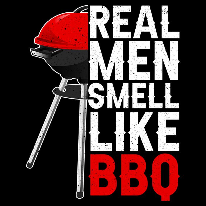 Real Men Smell Like BBQ Cooling Performance Crew T-Shirt
