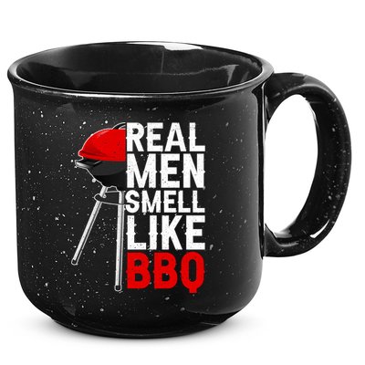 Real Men Smell Like BBQ 15oz Campfire Ceramic Mug