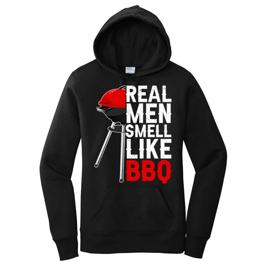 Real Men Smell Like BBQ Women's Pullover Hoodie