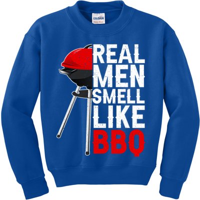Real Men Smell Like BBQ Kids Sweatshirt