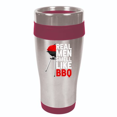 Real Men Smell Like BBQ 16oz Travel Tumbler