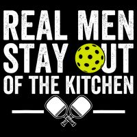 Real Man Stay Out Of The Kitchen Funny Pickleball Vintage Doggie Tank