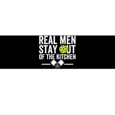 Real Man Stay Out Of The Kitchen Funny Pickleball Vintage Bumper Sticker