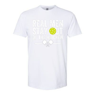 Real Man Stay Out Of The Kitchen Funny Pickleball Vintage Softstyle® CVC T-Shirt