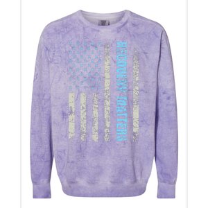 Recovery Matters Sobriety Anniversary Sober Aa Na Colorblast Crewneck Sweatshirt