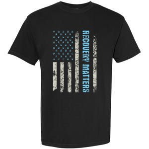 Recovery Matters Sobriety Anniversary Sober Aa Na Garment-Dyed Heavyweight T-Shirt