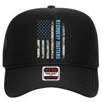 Recovery Matters Sobriety Anniversary Sober Aa Na High Crown Mesh Back Trucker Hat