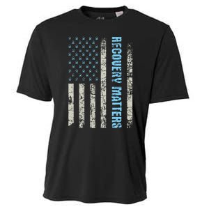 Recovery Matters Sobriety Anniversary Sober Aa Na Cooling Performance Crew T-Shirt