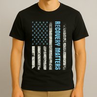 Recovery Matters Sobriety Anniversary Sober Aa Na T-Shirt