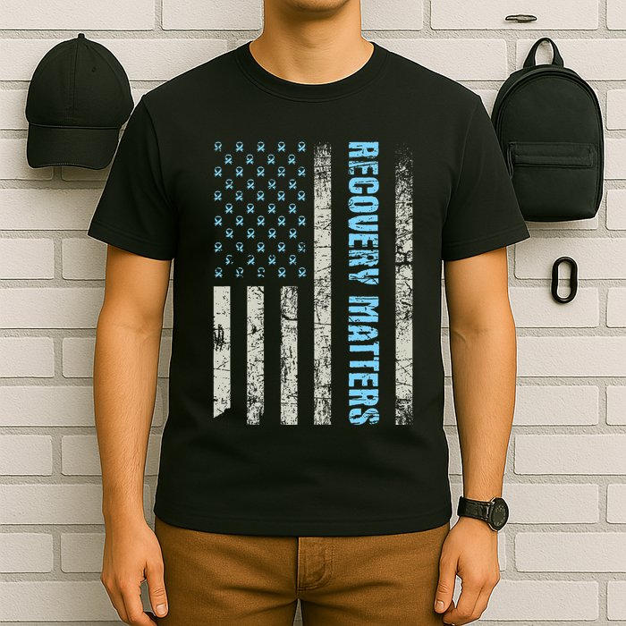 Recovery Matters Sobriety Anniversary Sober Aa Na T-Shirt