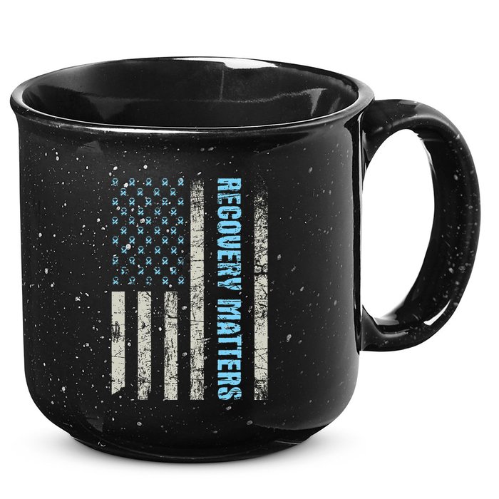 Recovery Matters Sobriety Anniversary Sober Aa Na 15oz Campfire Ceramic Mug