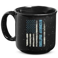 Recovery Matters Sobriety Anniversary Sober Aa Na 15oz Campfire Ceramic Mug