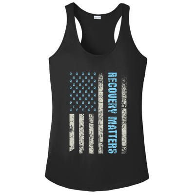 Recovery Matters Sobriety Anniversary Sober Aa Na Ladies PosiCharge Competitor Racerback Tank