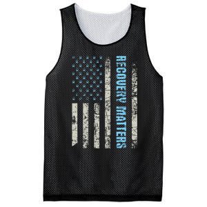 Recovery Matters Sobriety Anniversary Sober Aa Na Mesh Reversible Basketball Jersey Tank