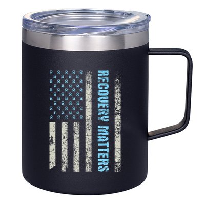 Recovery Matters Sobriety Anniversary Sober Aa Na 12oz Stainless Steel Coffee Mug