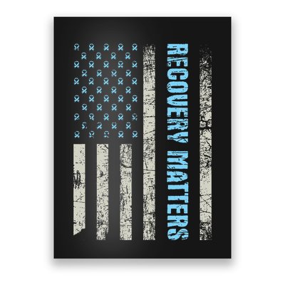 Recovery Matters Sobriety Anniversary Sober Aa Na Poster