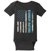 Recovery Matters Sobriety Anniversary Sober Aa Na Baby Bodysuit