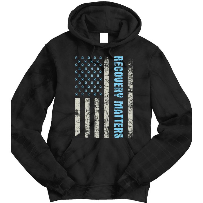 Recovery Matters Sobriety Anniversary Sober Aa Na Tie Dye Hoodie