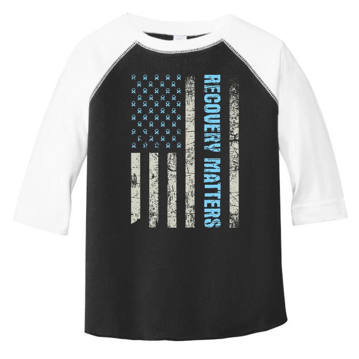 Recovery Matters Sobriety Anniversary Sober Aa Na Toddler Fine Jersey T-Shirt