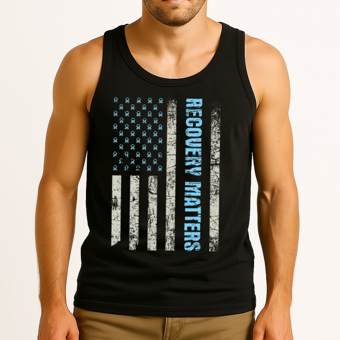 Recovery Matters Sobriety Anniversary Sober Aa Na Tank Top