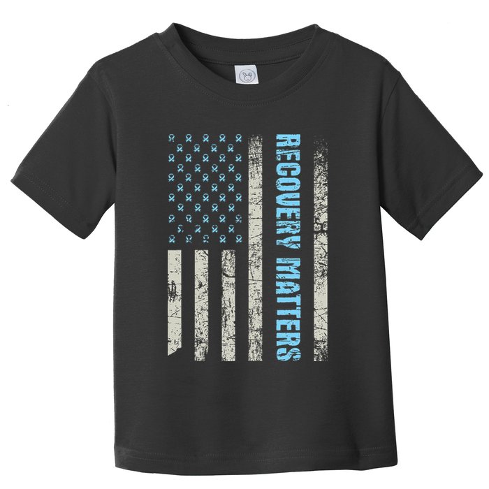 Recovery Matters Sobriety Anniversary Sober Aa Na Toddler T-Shirt