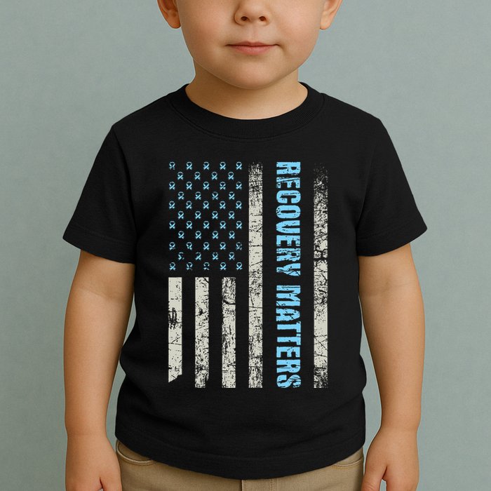 Recovery Matters Sobriety Anniversary Sober Aa Na Toddler T-Shirt