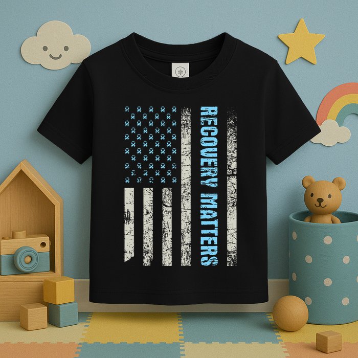 Recovery Matters Sobriety Anniversary Sober Aa Na Toddler T-Shirt