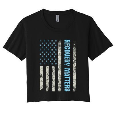 Recovery Matters Sobriety Anniversary Sober Aa Na Crop Top