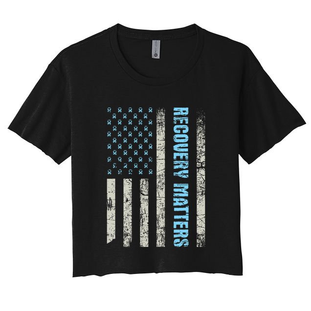 Recovery Matters Sobriety Anniversary Sober Aa Na Crop Top