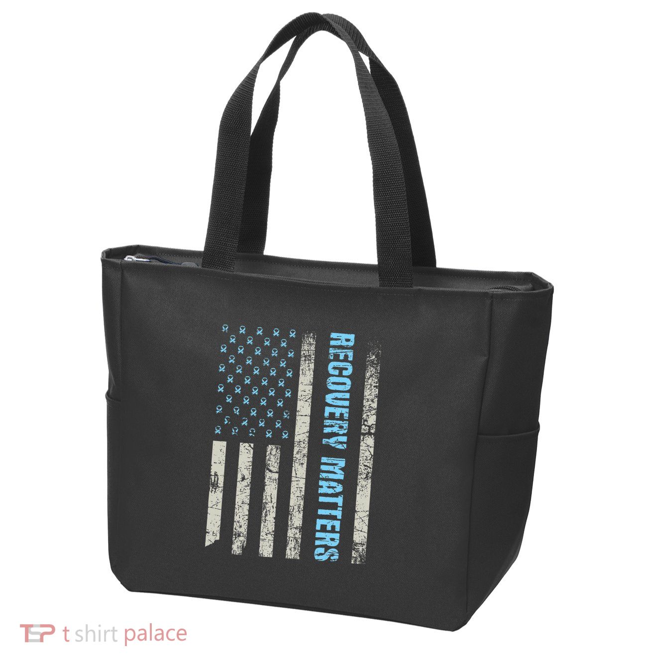 Recovery Matters Sobriety Anniversary Sober Aa Na Zip Tote Bag