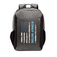 Recovery Matters Sobriety Anniversary Sober Aa Na Vector Backpack