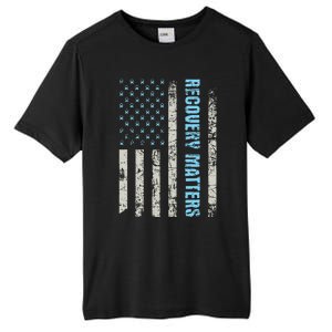 Recovery Matters Sobriety Anniversary Sober AA NA (1) Tall Fusion ChromaSoft Performance T-Shirt