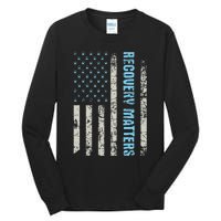 Recovery Matters Sobriety Anniversary Sober AA NA (1) Tall Long Sleeve T-Shirt