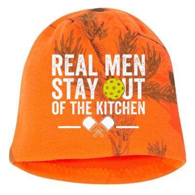 Real M.E.N Stay Out Of The Kitchen Pickleball Kati - Camo Knit Beanie