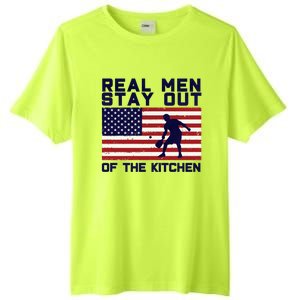 Real Men Stay Out Of The Kitchen Funny Pickleball Paddleball Tall Fusion ChromaSoft Performance T-Shirt