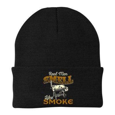 Real Men Smell Like Smoke Pitmaster BBQ Smoker Grilling Beanie