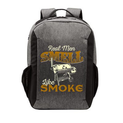 Real Men Smell Like Smoke Pitmaster BBQ Smoker Grilling Vector Backpack