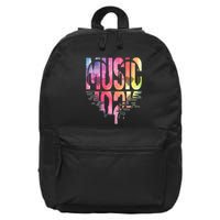 Retro Music Sunset 16 in Basic Backpack