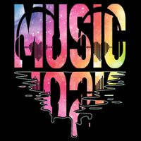 Retro Music Sunset 16 in Basic Backpack