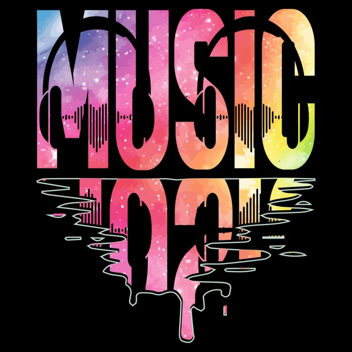 Retro Music Sunset 16 in Basic Backpack