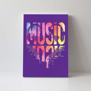 Retro Music Sunset Canvas