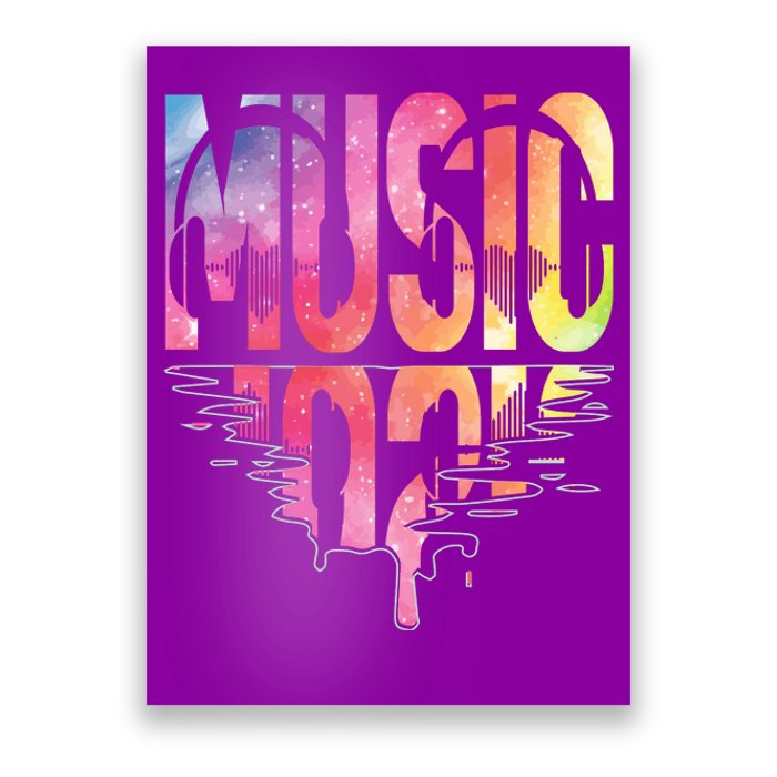 Retro Music Sunset Poster