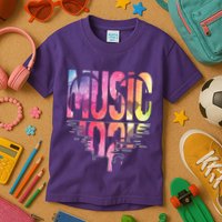 Retro Music Sunset Kids T-Shirt
