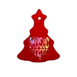 Retro Music Sunset Ceramic Tree Ornament