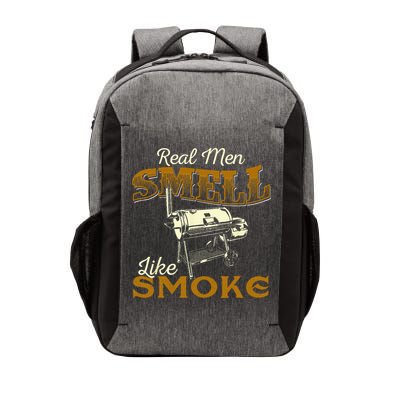 Real Men Smell Like Smoke  Pitmaster BBQ Smoker Grilling Vector Backpack