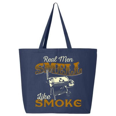 Real Men Smell Like Smoke  Pitmaster BBQ Smoker Grilling 25L Jumbo Tote